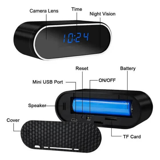 Reloj Espía Max - Cámara Espía Reloj Despertador