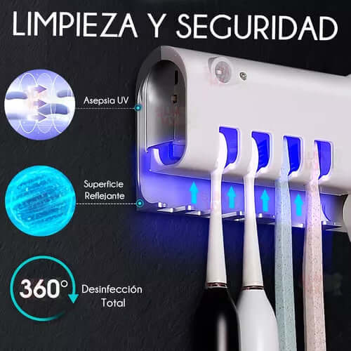 CleanDent Pro - Esterilizador y Dispensador de Cepillos de dientes