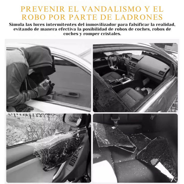 Luz Antirrobo Solar para Autos