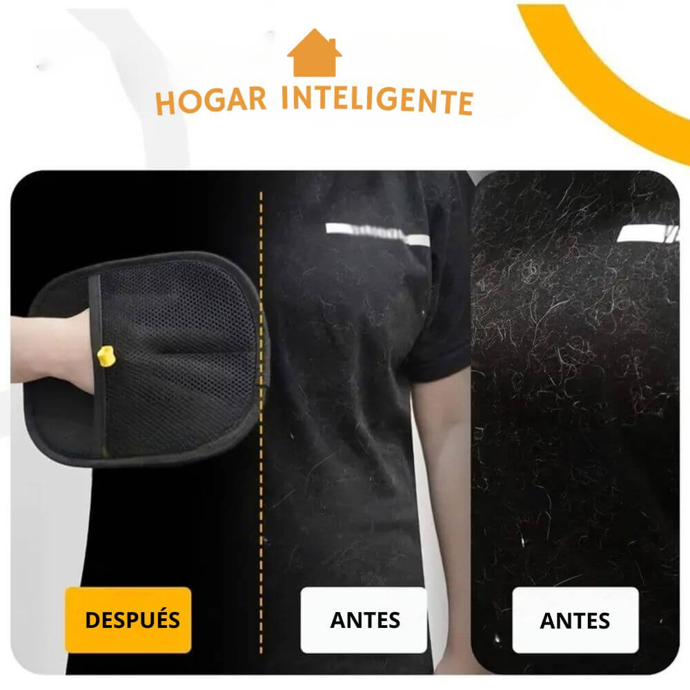 Fuera Pelos - Guante Removedor de Pelo Para Mascotas