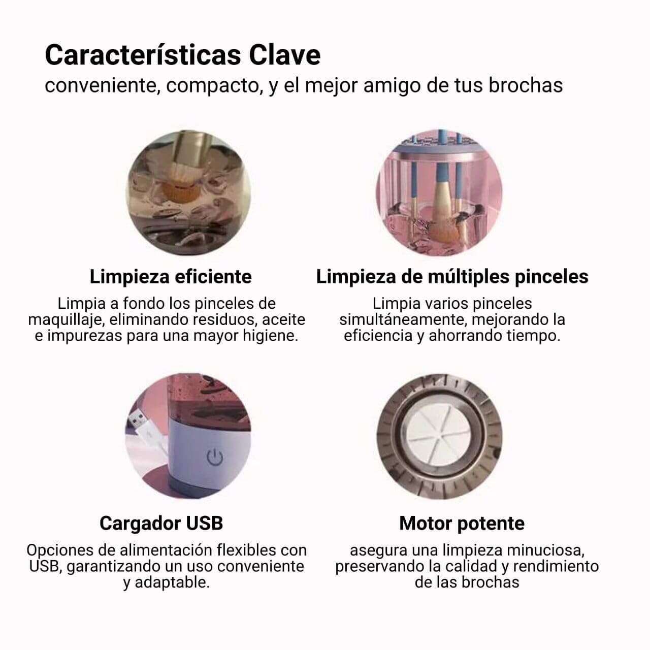 Limpiador de Brochas Eléctrico - Revolución en tu Rutina de Belleza
