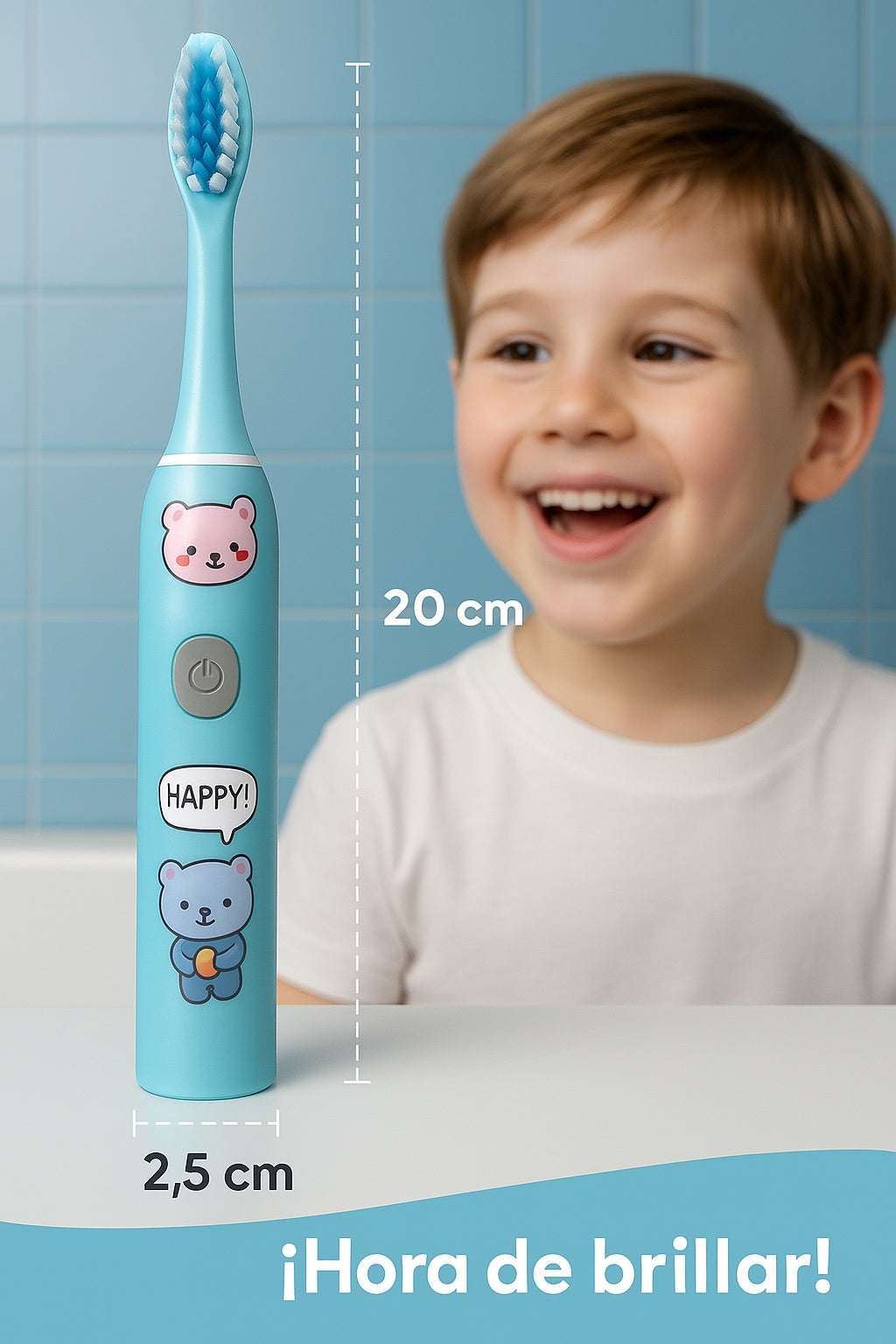 Cepillo Eléctrico KidsPro™ – Dientes limpios, niños felices