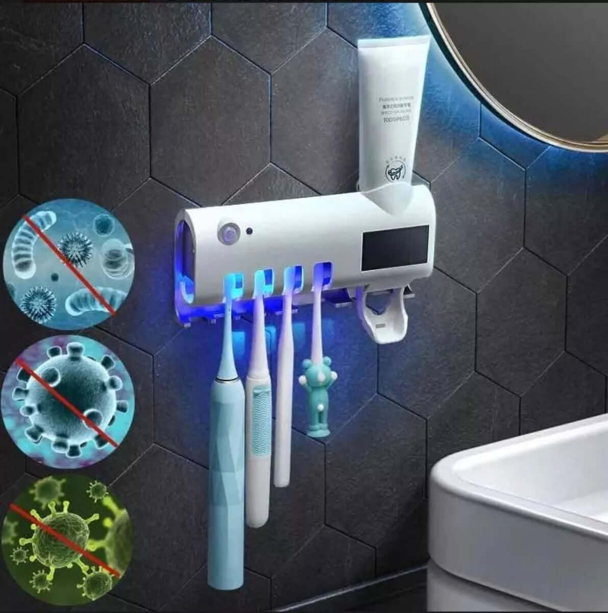 CleanDent Pro - Esterilizador y Dispensador de Cepillos de dientes