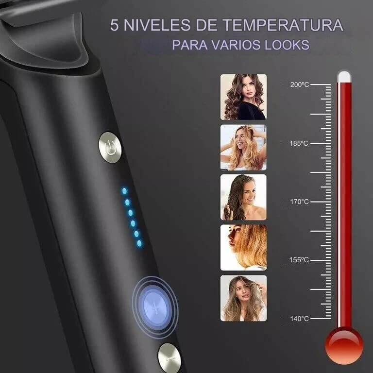 PERFECTO LOOK - Cepillo Alisador y Rizador para Cabello