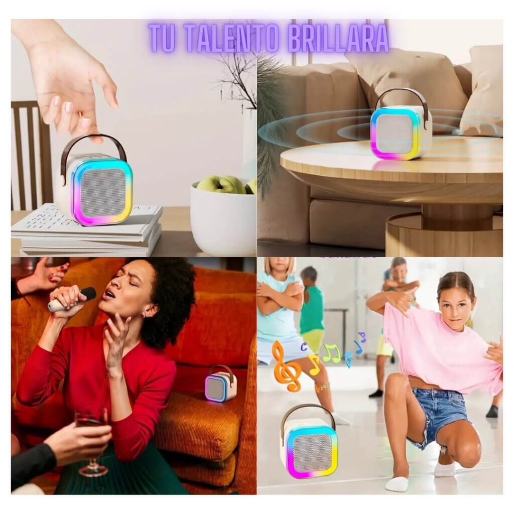 Sing Talent - Kit Mini Parlante Y Micrófono Karaoke