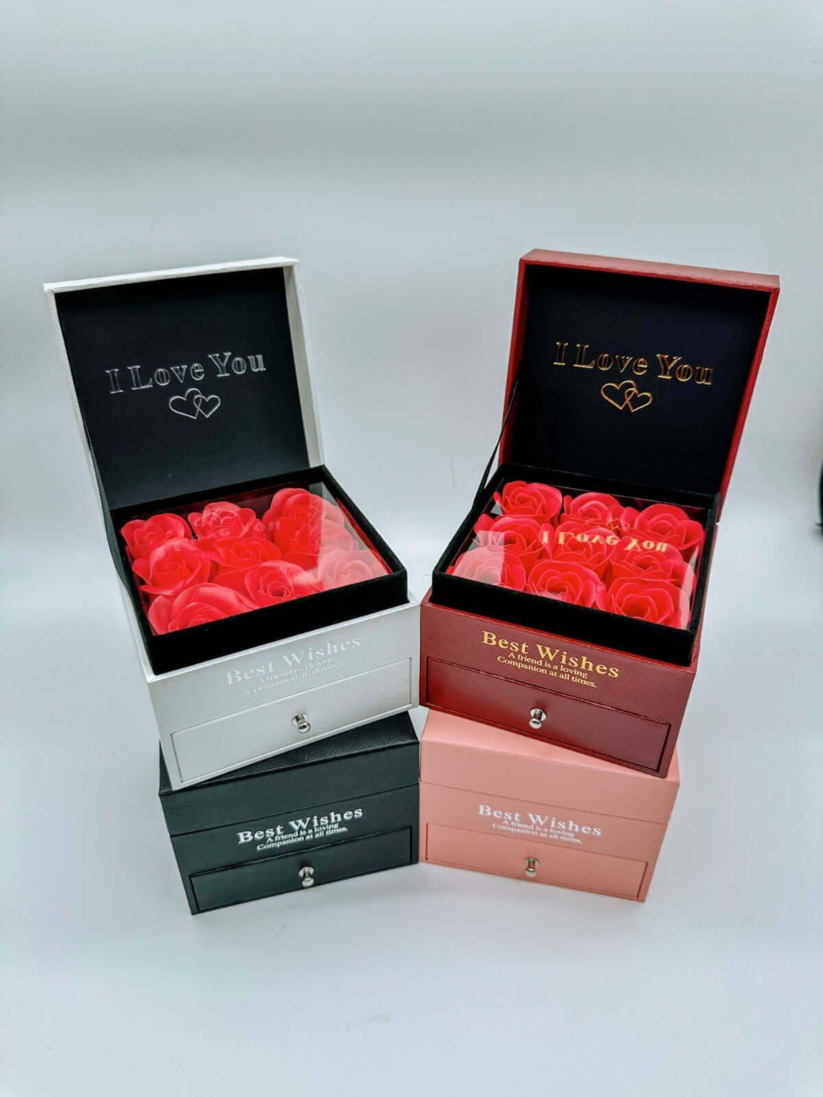 Joyero Eterno de Rosas + Set de Joyería GRATIS