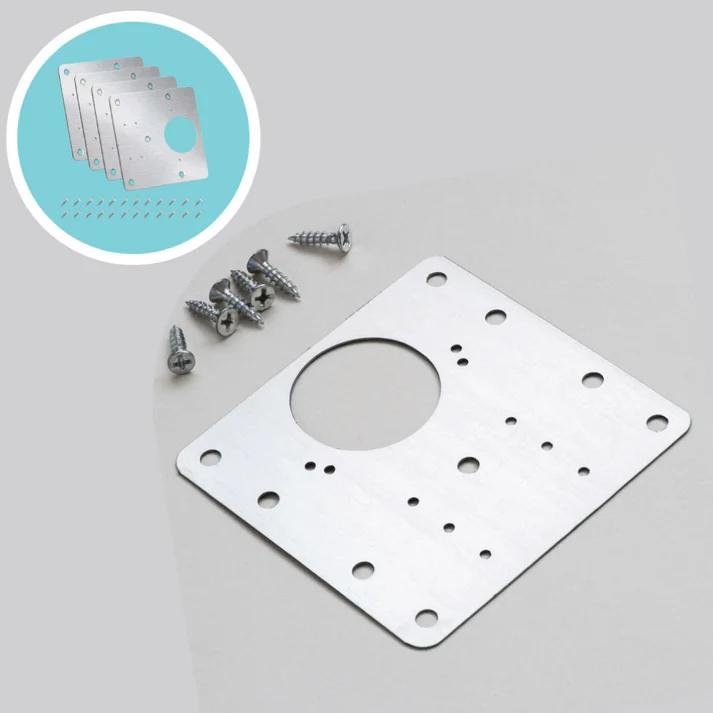 Placa Reparadora de Bisagras x4 Unidades