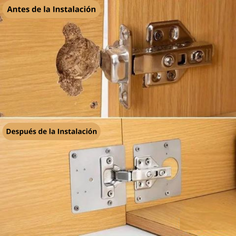 Placa Reparadora de Bisagras x4 Unidades