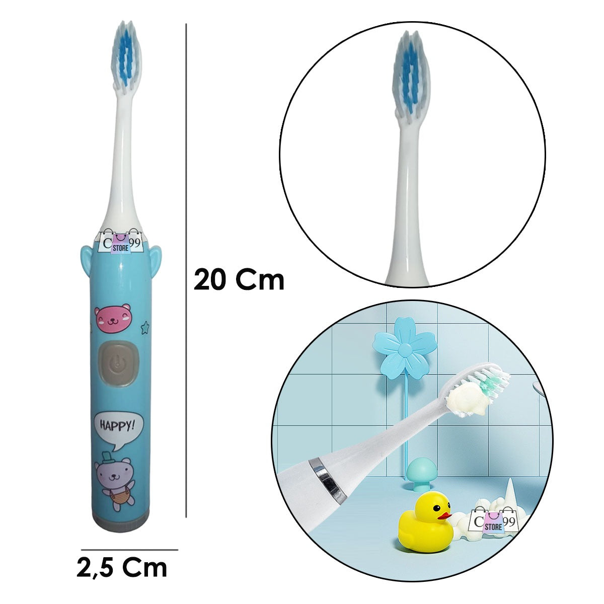Cepillo Eléctrico KidsPro™ – Dientes limpios, niños felices
