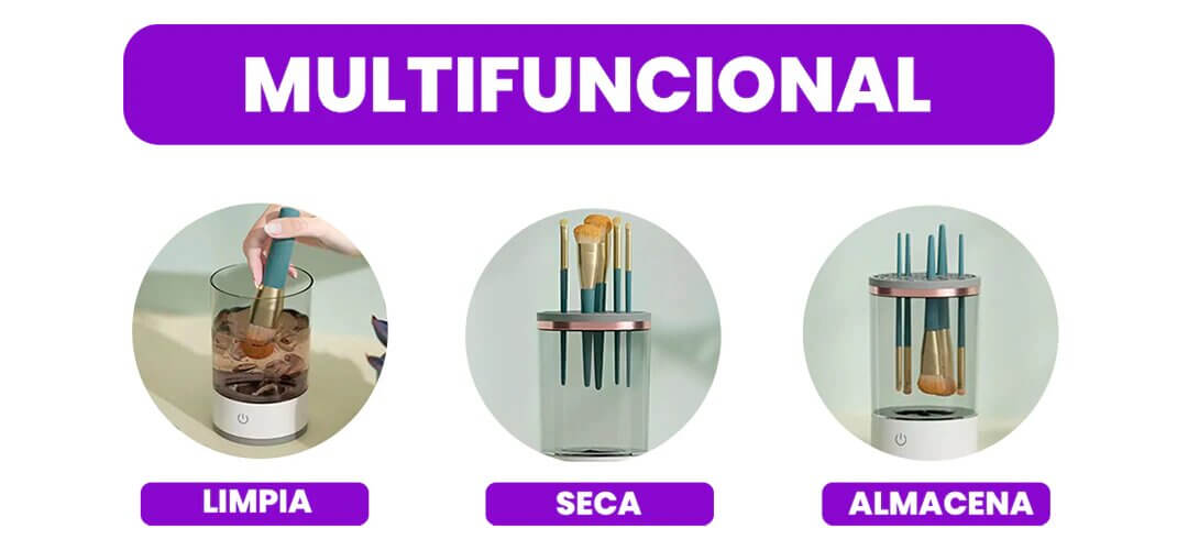 Limpiador de Brochas Eléctrico - Revolución en tu Rutina de Belleza
