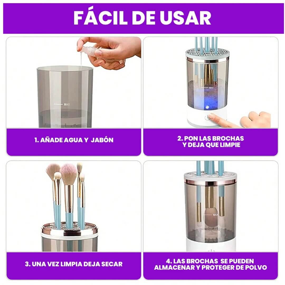 Limpiador de Brochas Eléctrico - Revolución en tu Rutina de Belleza