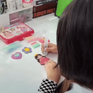 Kit de pintura con cuentas mágicas para niños