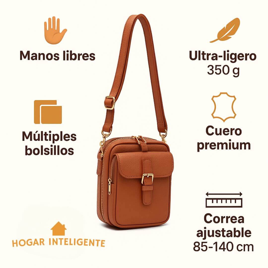 Bolso Bandolera Aura: manos libres, estilo full