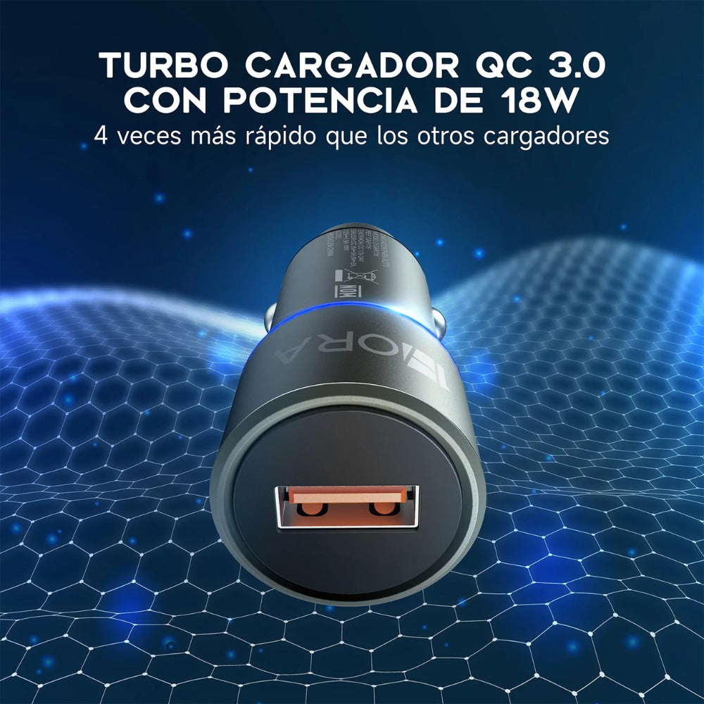 Cargador Para Carro + Cable Tipo C