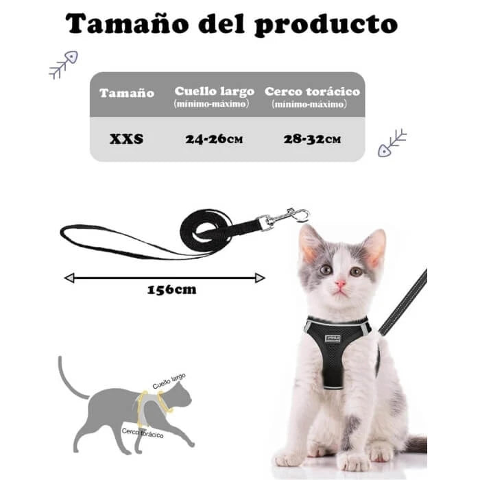 Arnes para gatos