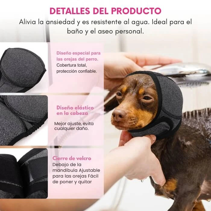 Protector auditivo para perro