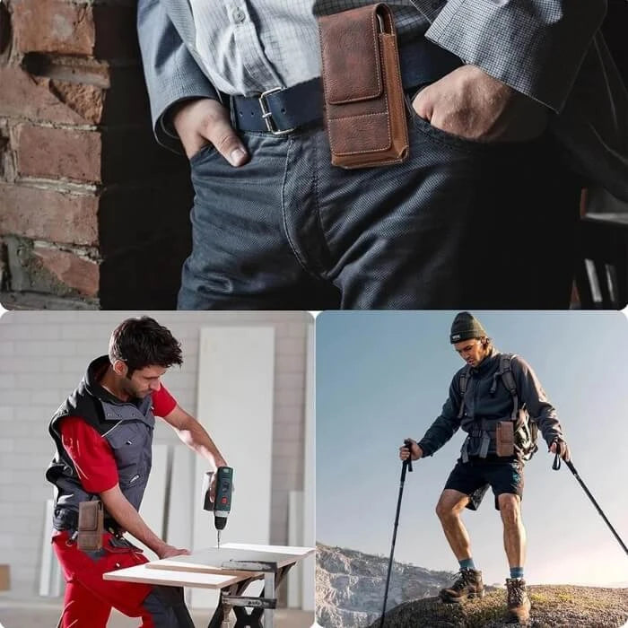 Funda para Cinturón de Cuero para Teléfono