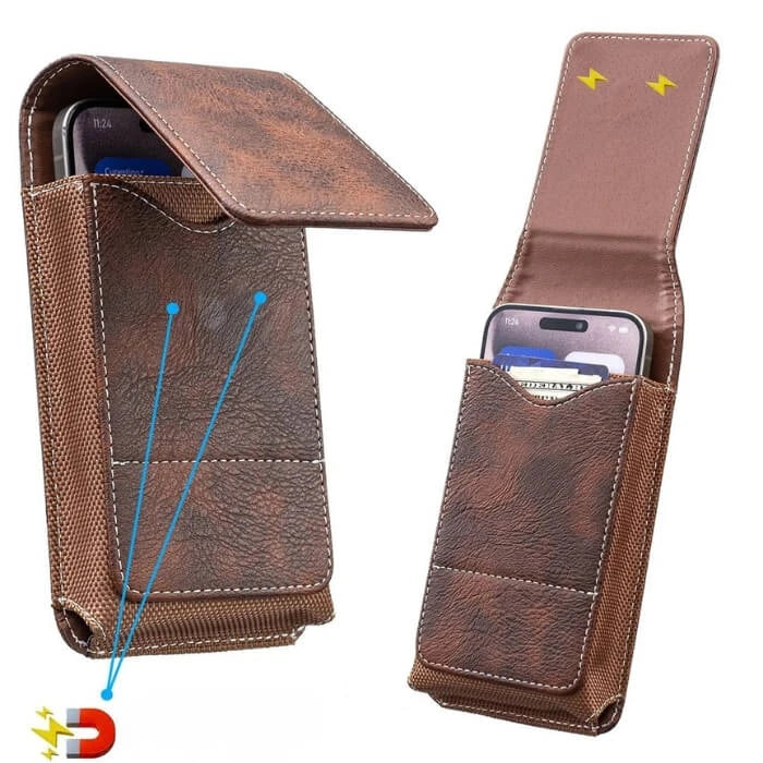 Funda para Cinturón de Cuero para Teléfono