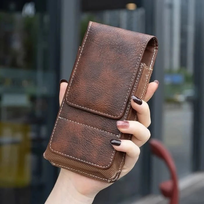Funda para Cinturón de Cuero para Teléfono