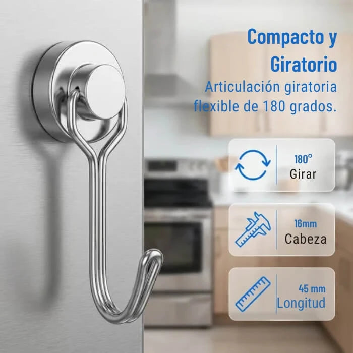 Ganchos magnéticos giratorios potentes X5 UND