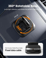 Soporte de teléfono para salpicadero con rotación de 360 grados