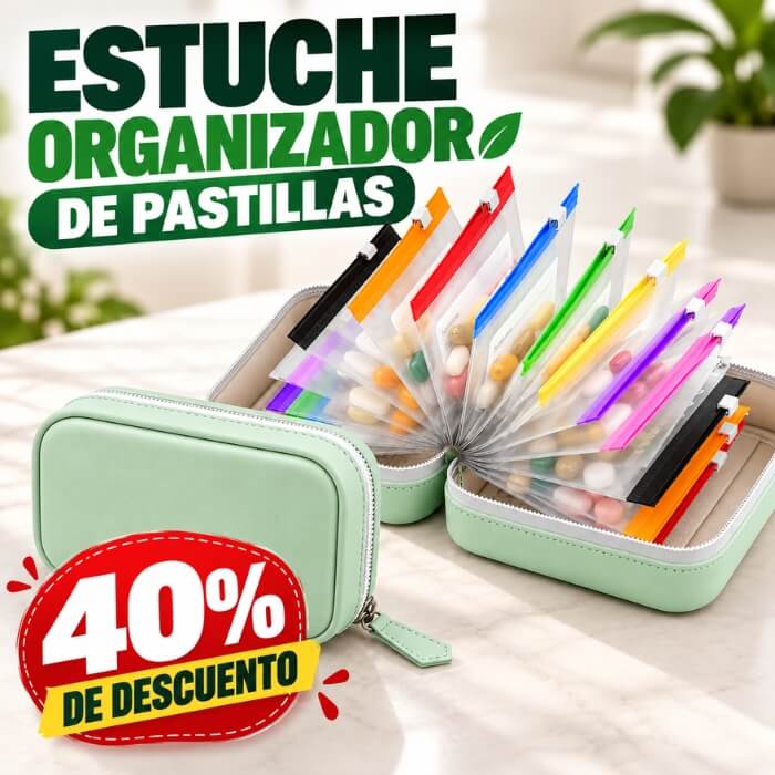 TravelMed Pro – Organizador Impermeable para Pastillas y Vitaminas