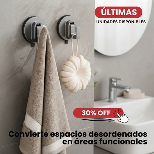 Gancho con ventosas