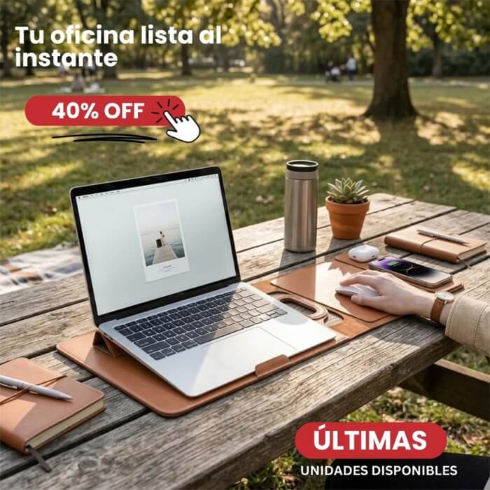 Funda para Portátil con Carga Inalámbrica