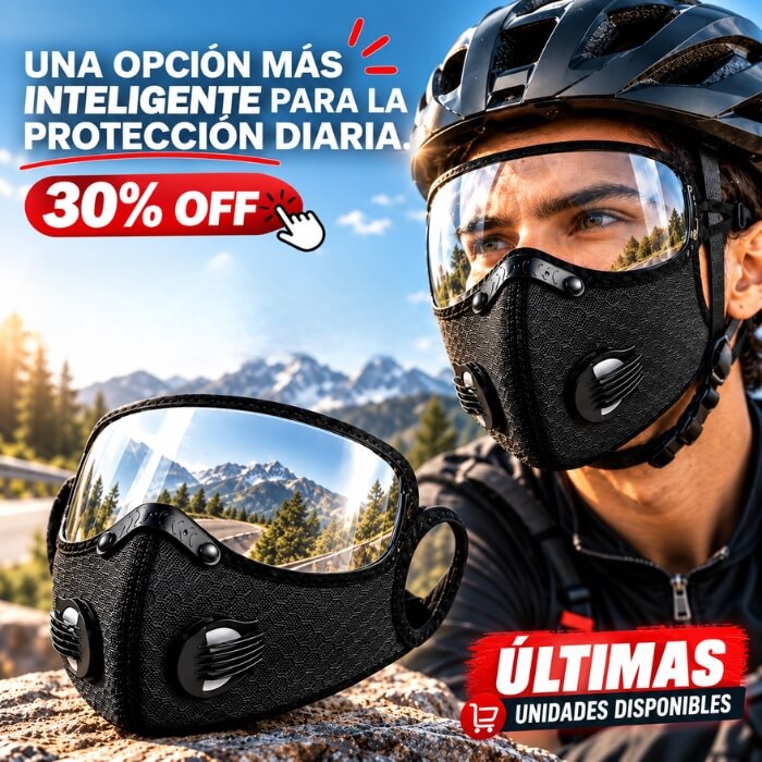 AirShield Pro – Máscara Deportiva con Filtro de Carbón