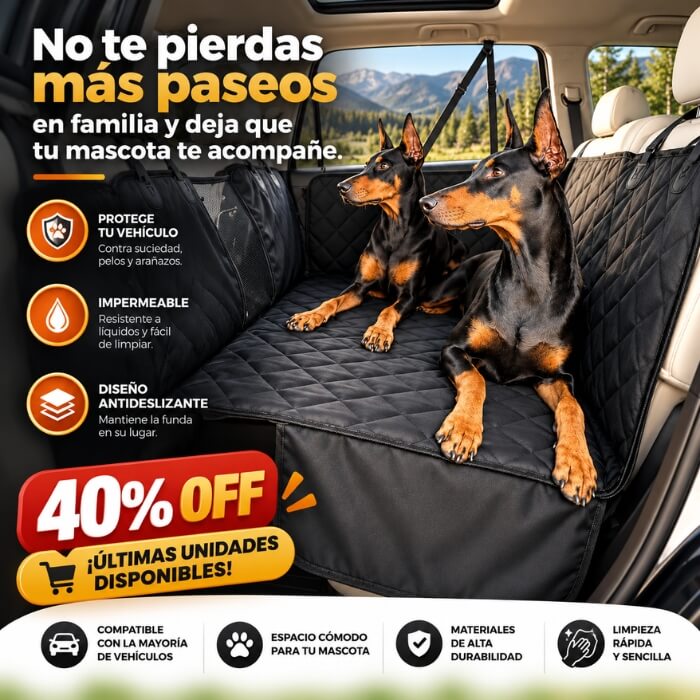 PetTravel Pro – Protector de Asiento para Viajar con tu Mascota