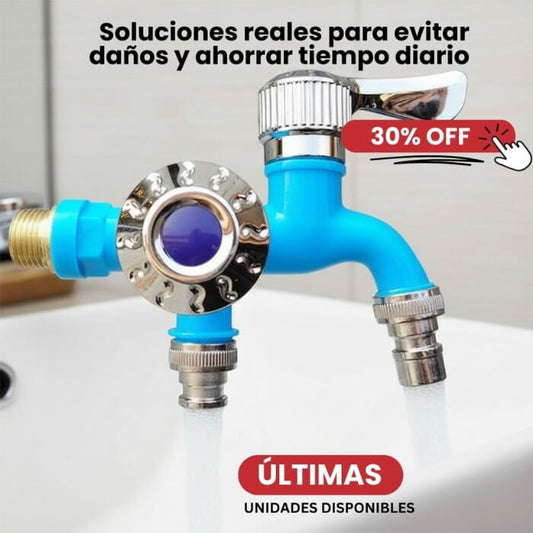Grifo Doble Antihielo Exterior Fácil