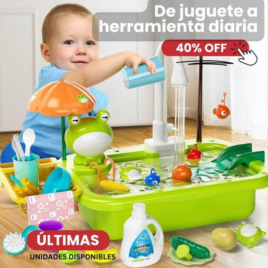 Fregadero de juego con agua