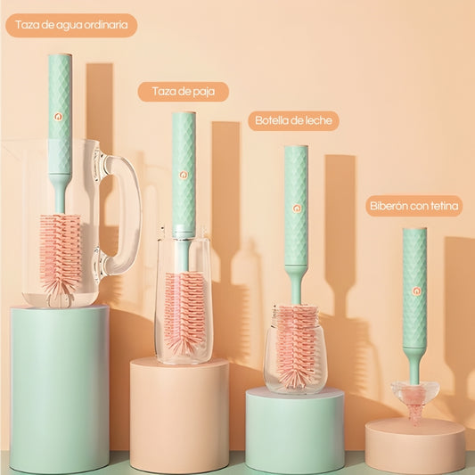 BottleWash Pro – Cepillo eléctrico de limpieza profunda para botellas