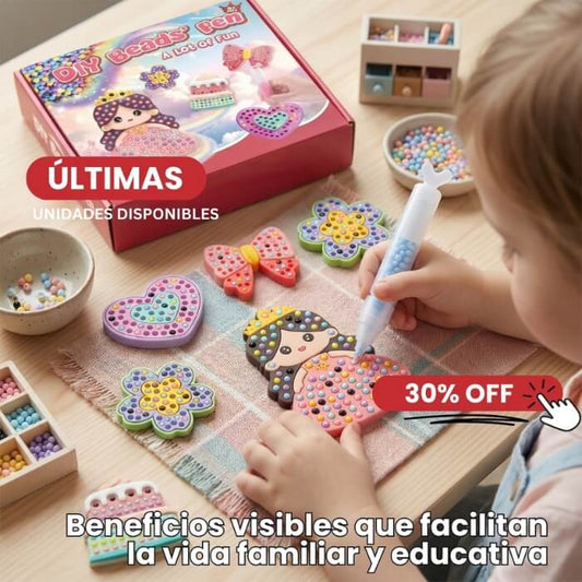Kit de pintura con cuentas mágicas para niños