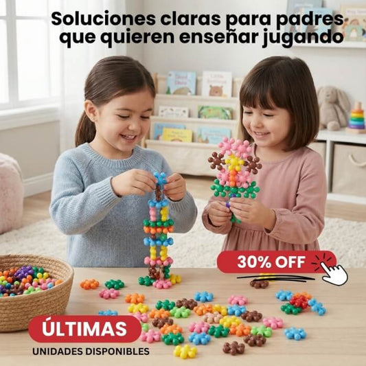 Bloques de Copo de Nieve Creativos - 200 piezas