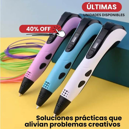 Pluma 3D Creativa Pro Portátil