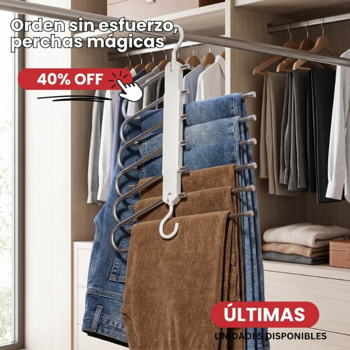 Perchas Plegables para Pantalones