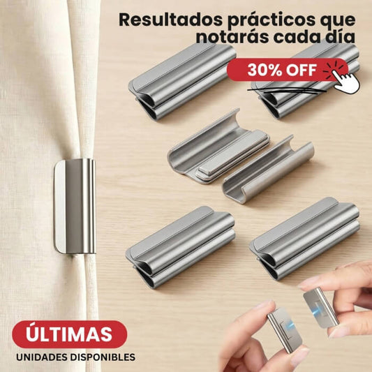 Imanes Magnéticos para Cortinas Fáciles - Set x8und