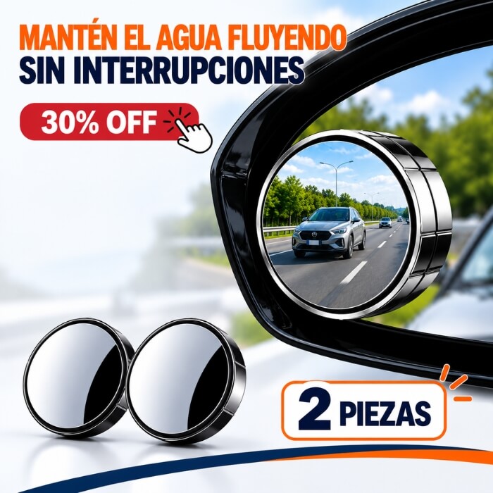 BlindSpot Pro 360 x2 – Set de Espejos Convexos para Puntos Ciegos