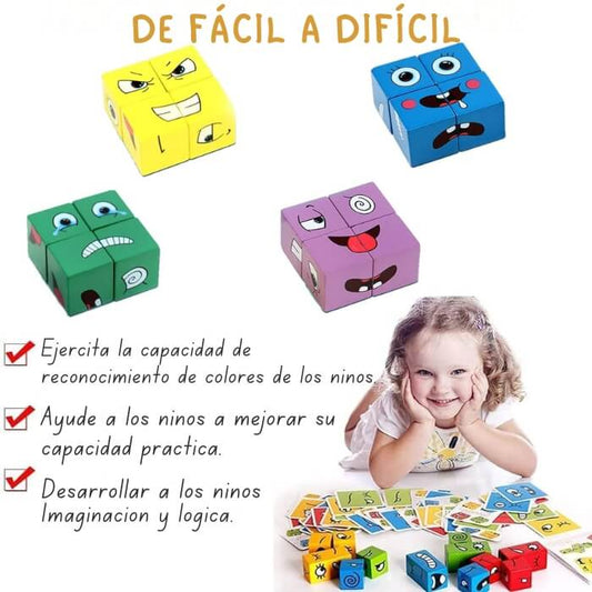 Cubo de Caras Divertidas Interactivo