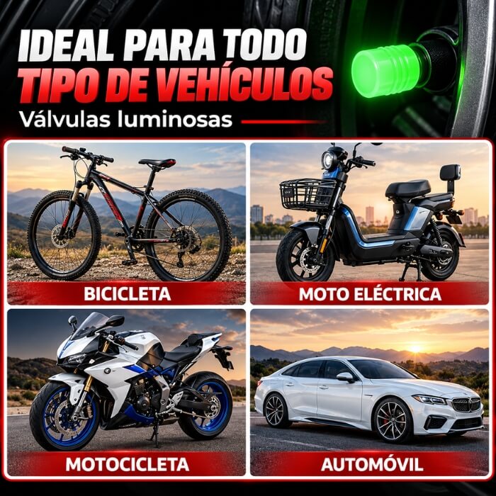 NeonValve Pro – Tapones Fluorescentes para Válvulas de Neumáticos X2 und