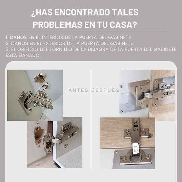 Placa Reparación para Bisagras Rápida
