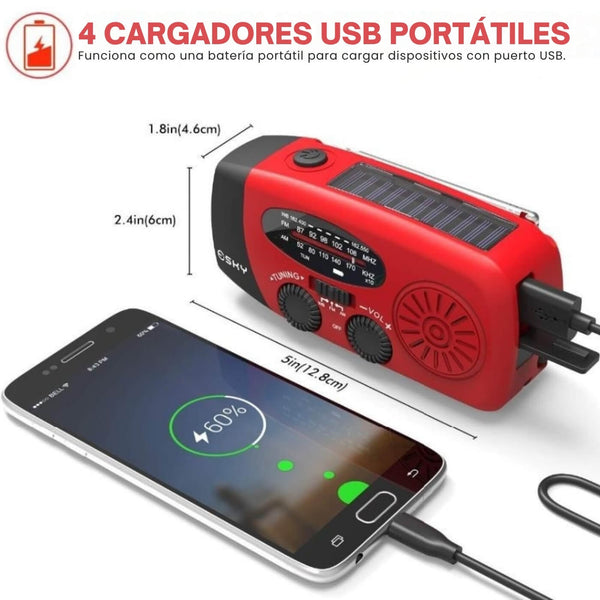 Radio Solar Multitool Portátil
