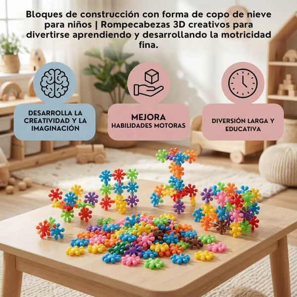 Bloques de Copo de Nieve Creativos