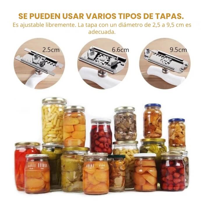 Abridor de Frascos de Acero Inoxidable