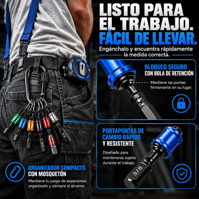 CopperExpand Pro – Juego de Brocas Expansoras para Tubos de Cobre