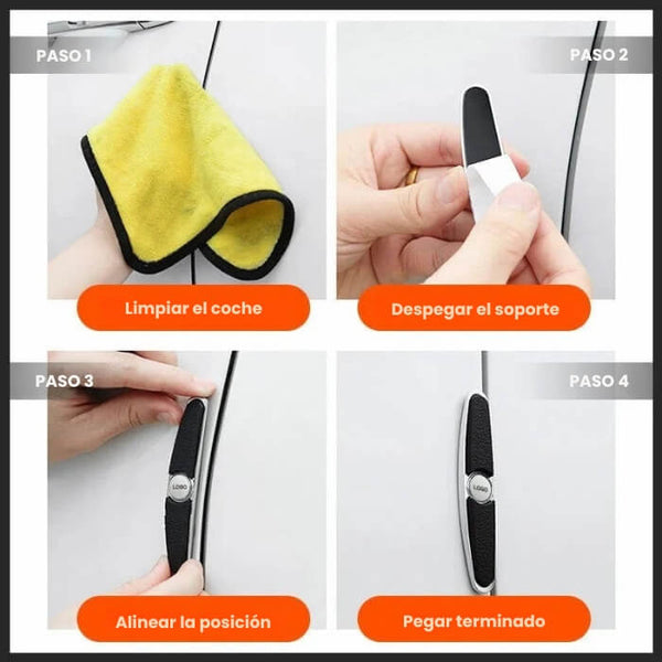 Juego protectores puertas carro 4 piezas