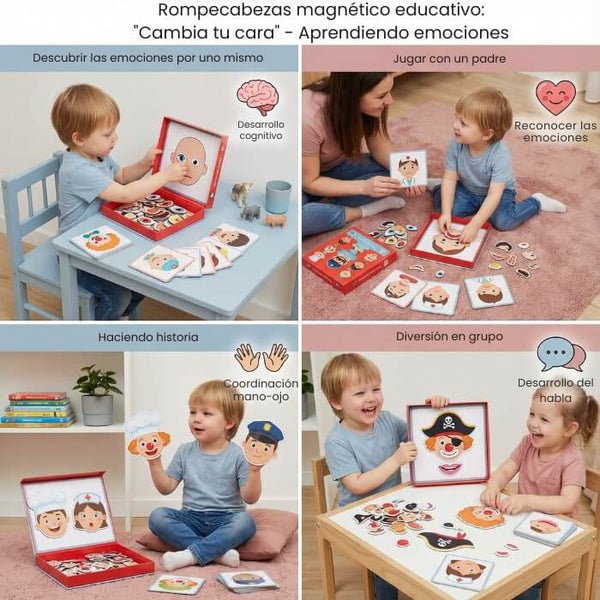 Puzzles para Aprender Emociones Fácil