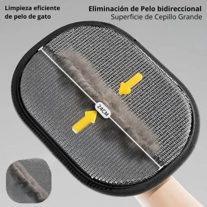 Fuera Pelos - Guante Removedor de Pelo Para Mascotas