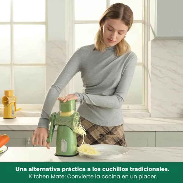 Rallador Giratorio Retro Verde de Cocina